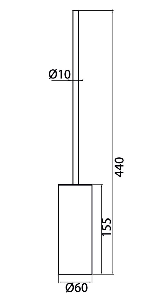 AC01 Toilet Brush Holder