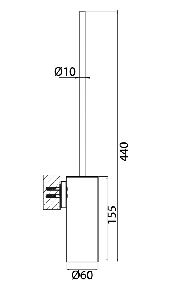 AC01 Toilet Brush Holder