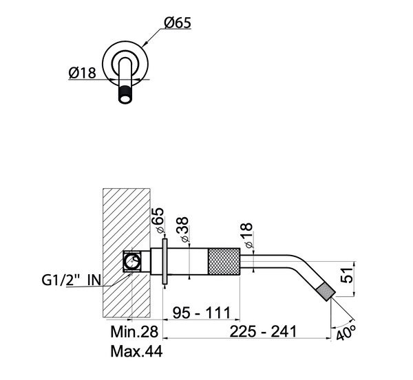 R217 Wall Mounted Tap