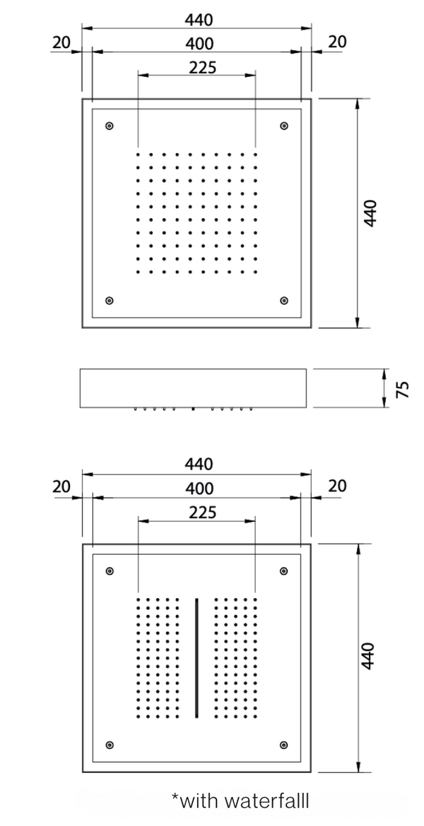 SH440 Ceiling Mounted Shower Head