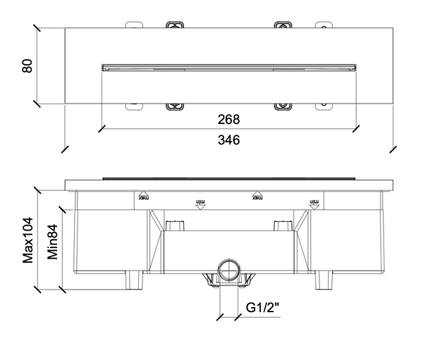 SHC77 Cascade Waterfall Shower